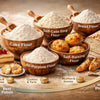 Chart showing protein content levels in different types of baking flour for South African recipes