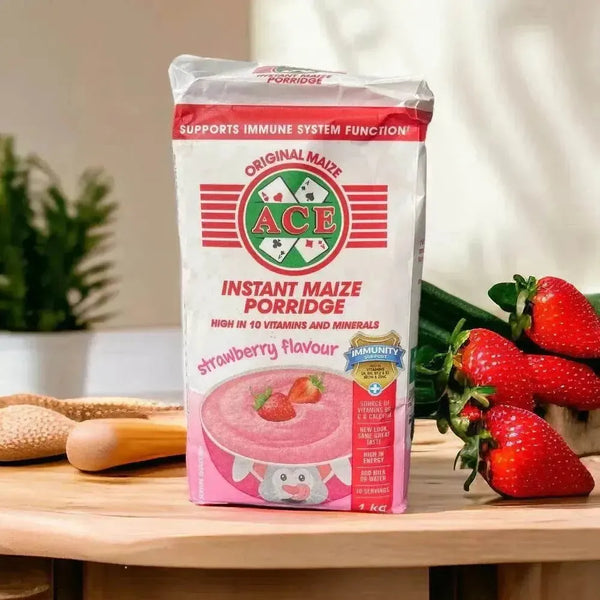 ACE Instant Maize Porridge strawberry flavor 1kg pack nutritious breakfast with proteins and fibers