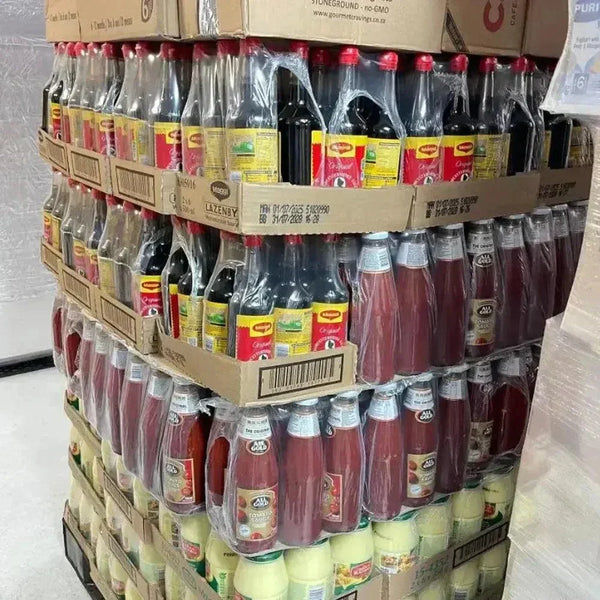 700ml bottle of All Gold Tomato Sauce, authentic South African ketchup, gluten-free and preservative-free