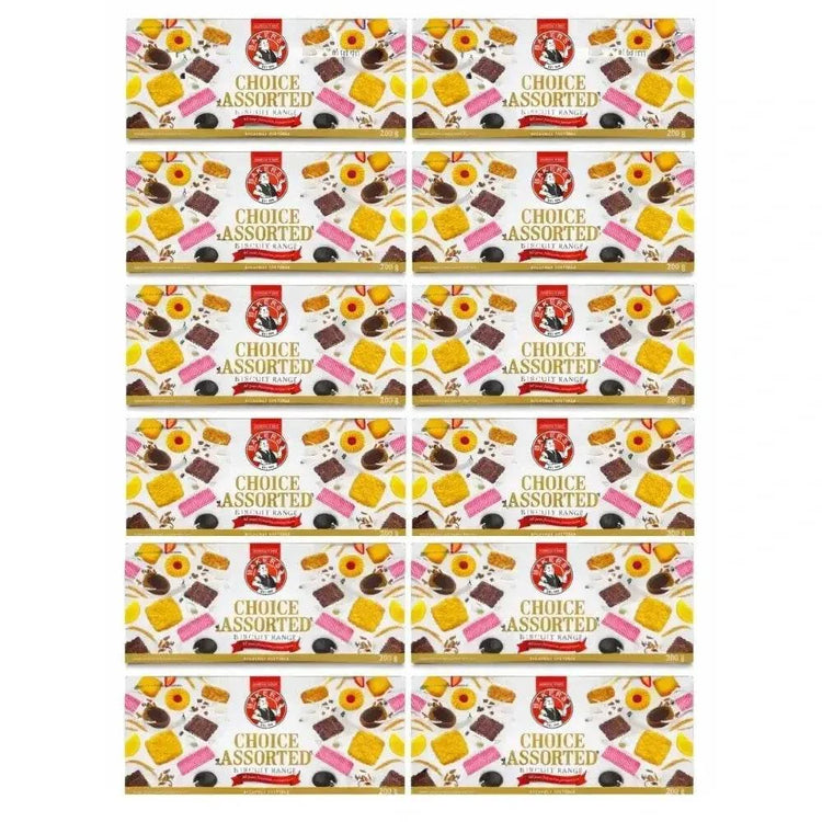 Bakers Choice Assorted pack of 12 cream-filled cookies with variety and quality ingredients