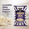 Bakers Street Jumpin Jack White Cheddar popcorn 100g pack with cheesy crunchy snack