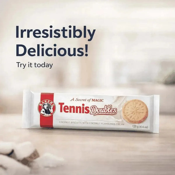 Bakers Tennis Doubles Coconut Biscuits 125g Facebook Ad