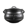 Cast iron Best Duty Potjie flat-bottom pot with lid and handle, 6.0L capacity for versatile cooking