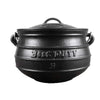 Cast iron Best Duty Potjie flat pot with lid and handle, 7.8L capacity for outdoor cooking