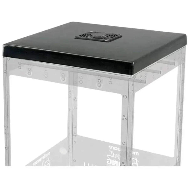 Mellerware Biltong King biltong dryer with hanging rods, drying shelves, and airflow system for drying meat and fruit.