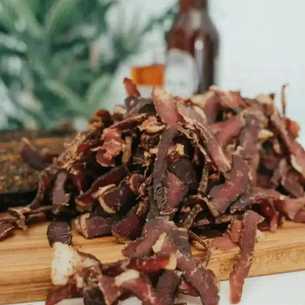 500g pack of Something From Home Original Biltong, authentic South African dried meat snack