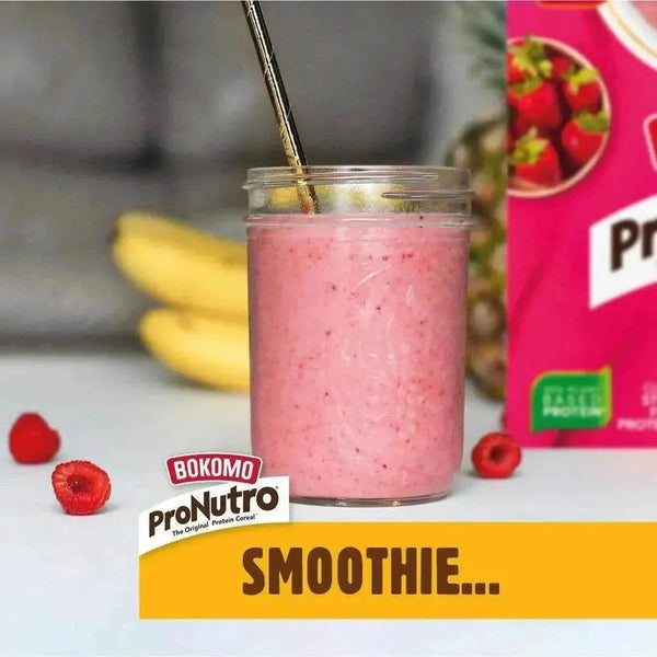 Bokomo ProNutro Strawberry cereal 500g pack with balanced protein and vitamins