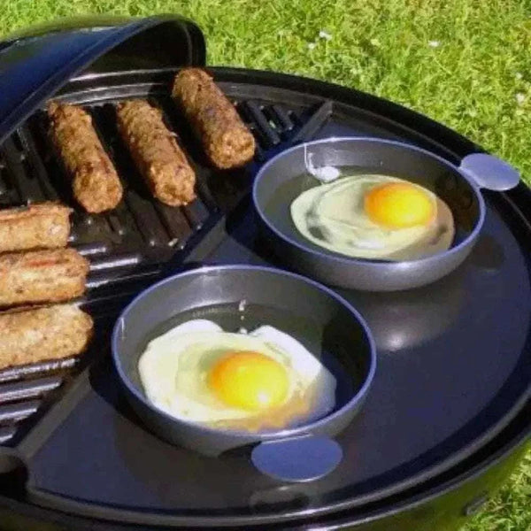 CADAC Tapas Set of 4 green non-stick aluminum pans for outdoor cooking