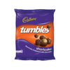 Cadbury Tumbles Shortcake 200g pack featuring milk chocolate-covered biscuit pieces.