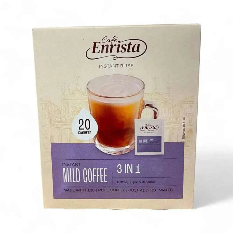 Café Enrista Coffee 3-in-1 Mild Smooth Creamy, Pack of 20, 500g Box.