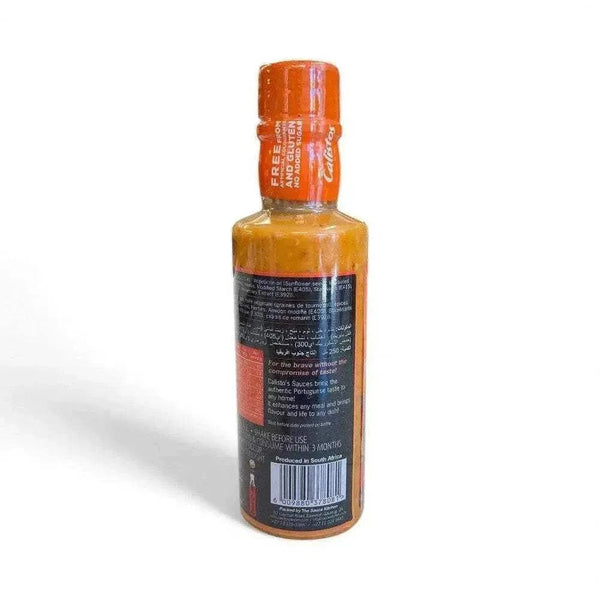 Calisto's Peri Peri Sauce Hot 250ml bottle with bold fiery flavor and authentic Portuguese spice