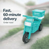 Checkers Sixty60 teal ride-on motorbike big version promotional image