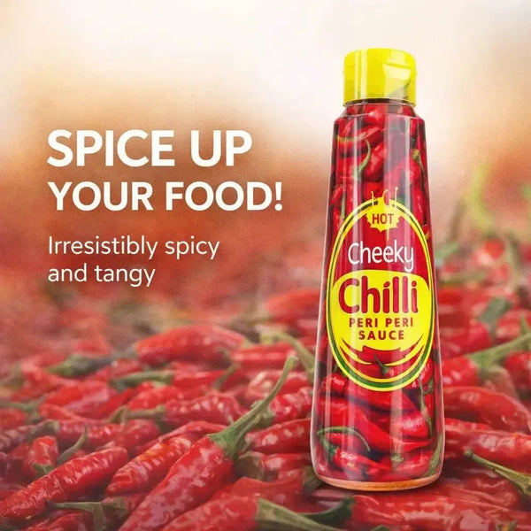Cheeky Chilli Peri Peri Sauce Hot product graphic