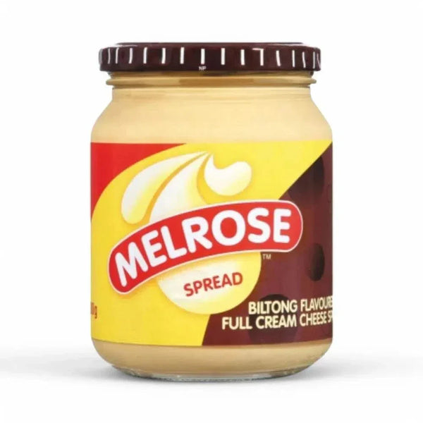 Melrose Biltong Flavoured Cheese Spread 400g jar.