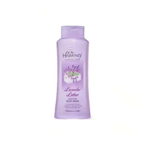 Classic Care Lavender Lather body wash 720ml bottle with calming lavender and floral scent