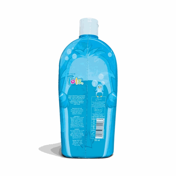 Clicks Made 4 Tots Bubblegum Bubble Bath 750ml bottle with playful bubblegum scent and rich bubbles for kids baths