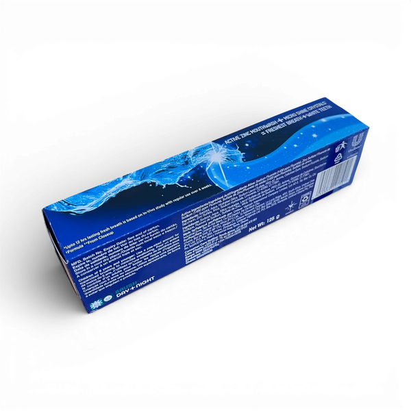 Closeup Cool Breeze Toothpaste 125g tube with refreshing cool breeze flavor and 12-hour fresh breath protection
