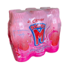 Clover Super M medium-fat strawberry milk 300ml pack of 6 bottles