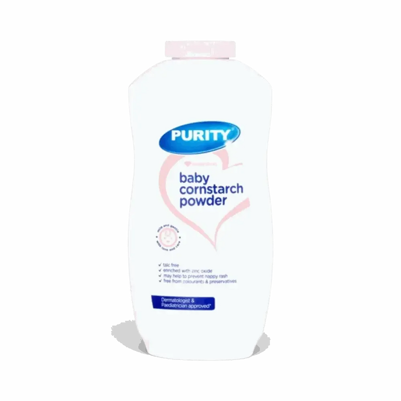 Purity Essentials Baby Cornstarch Powder 200g talc-free zinc oxide gentle formula for baby skin