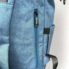 Blue Cotton Road Nappy Bag backpack with multiple compartments and side pockets