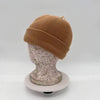 Cotton Road Polar Fleece Beanie in light brown, warm and soft winter hat covering ears