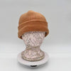 Cotton Road Polar Fleece Beanie in light brown, warm and soft winter hat covering ears