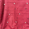 Winter Poncho - Red with Pearls - Something From Home - South African Shop