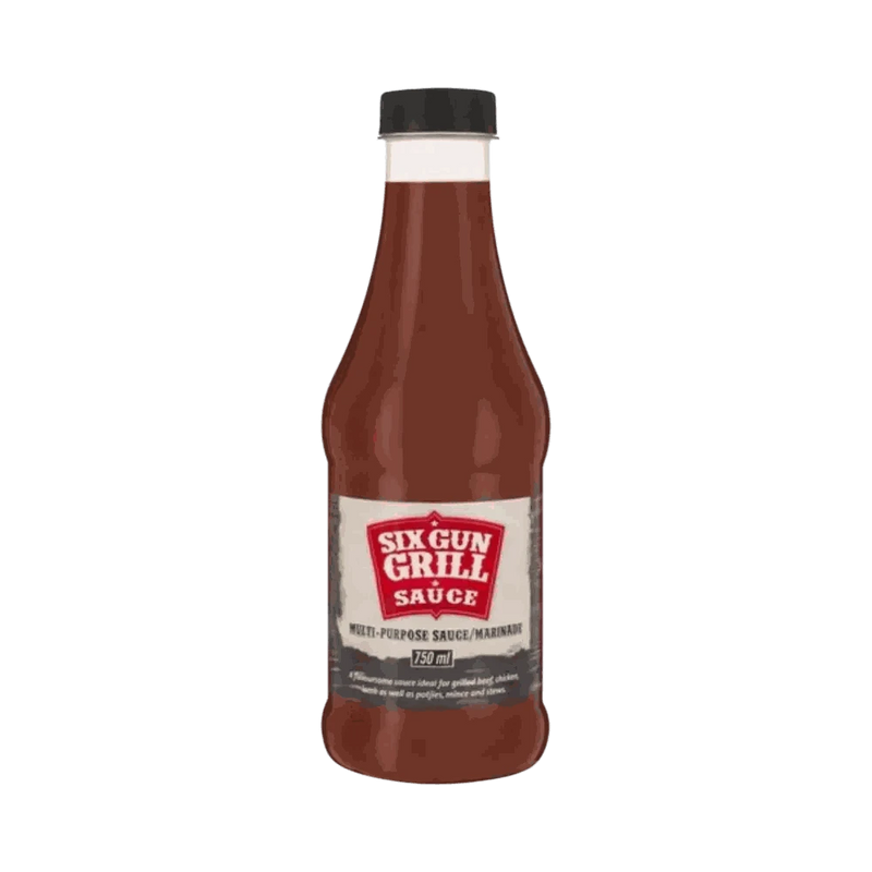 750ml Crown National Sauce BBQ Six Gun Grill spice bottle for flavorful grilling