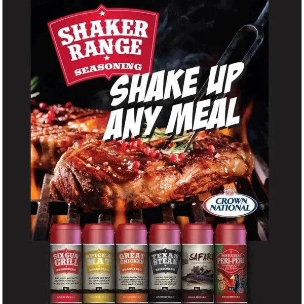 Crown National - Six Gun Grill Spice Shaker 100g - Something From Home - South African Shop
