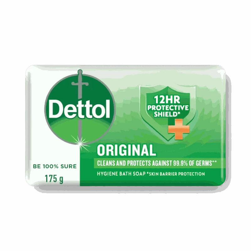 Dettol Original Bath Soap 175g bar with germ protection and fresh fragrance