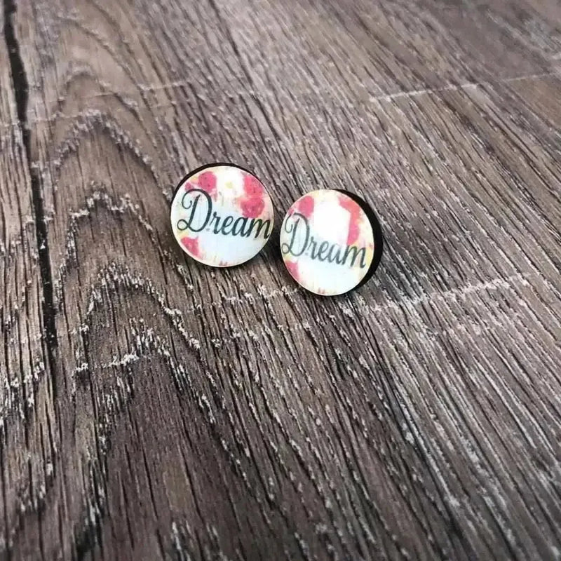 Earrings - Dream 15mm diameter circle design sold in pairs