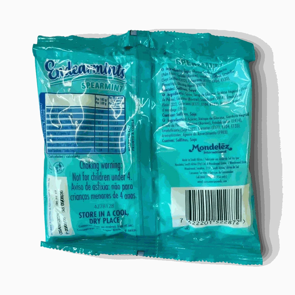 Endearmints Soft Candy Spearmint 100g with soft chewy center and crunchy coating for refreshing breath