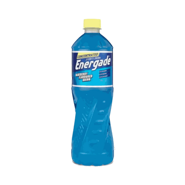 Energade Sports Drink Concentrate 750ml blueberry flavor bottle for hydration and electrolyte replenishment