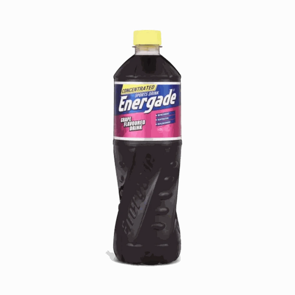 Energade Sports Drink Concentrate 750ml bottle grape flavor for hydration and electrolyte replacement
