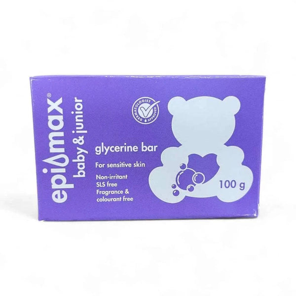 Epimax Baby & Junior Glycerine Bar 100g for sensitive skin.