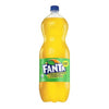 Fanta Pineapple 2 litre bottle of tropical pineapple soda with refreshing fizz and vibrant fruity flavor