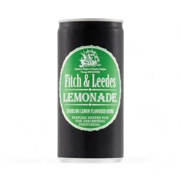 Fitch & Leedes Lemonade 200ml sparkling lemon drink bottle with citrus flavor