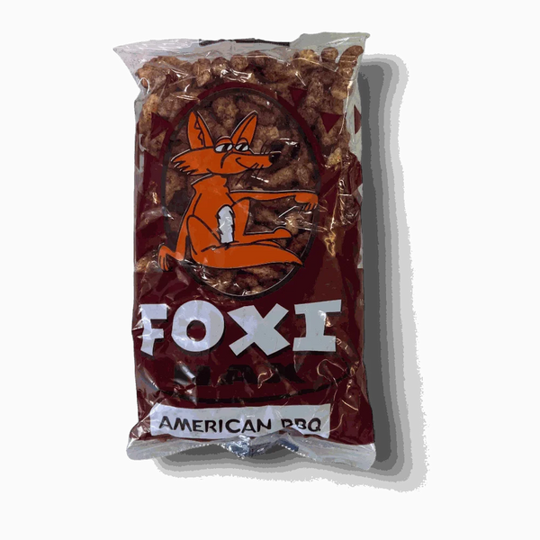 Foxi Nax BBQ - 75g American BBQ flavored snack pack with fox logo