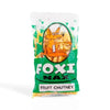 Foxi Nax Fruit Chutney 75g crispy puffed chips with sweet and tangy fruit chutney flavor