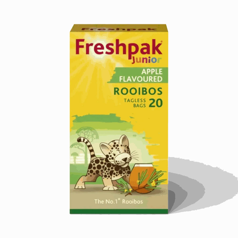 Freshpak Junior Rooibos Tea Apple Flavour 20 tagless teabags for children caffeine free