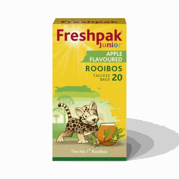Freshpak Junior Rooibos Tea Apple Flavour 20 tagless teabags for children caffeine free