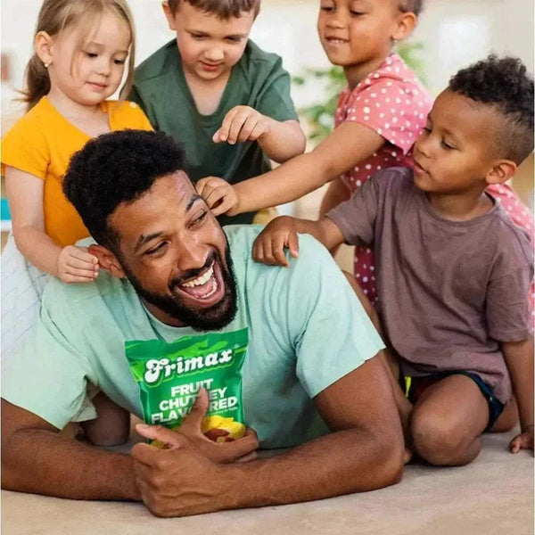 Frimax Potato Chips Fruit Chutney flavor 125g pack showcasing sweet and tangy snack