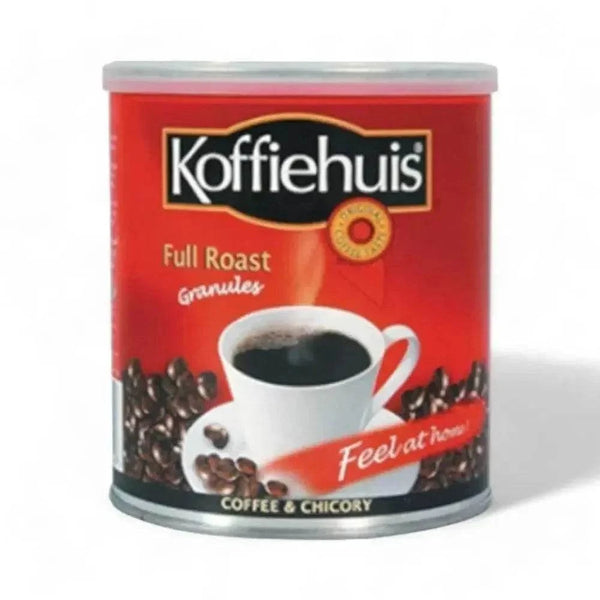 Koffiehuis Full Roast Coffee 250g bag with Arabica and Robusta blend, rich and bold flavor