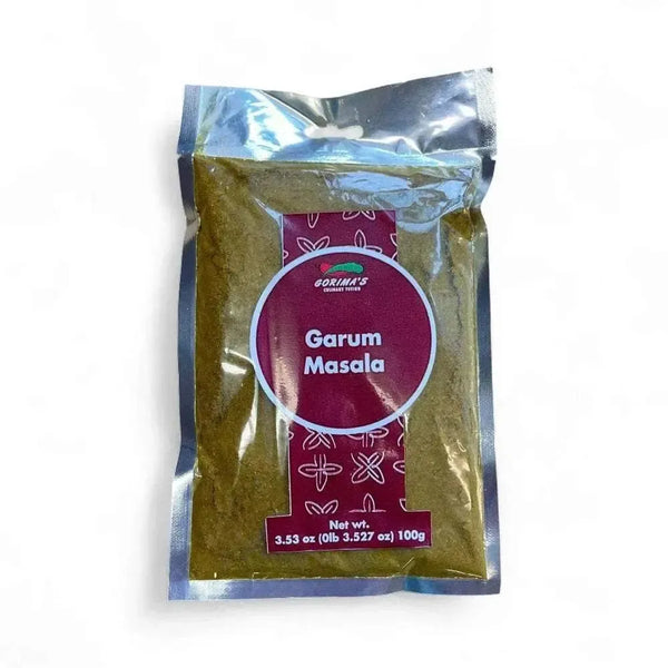 Gorima's Spice Garum Masala 100g sealed pouch of ground spice blend