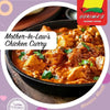 Gorima's Spice Mother-in-law Masala chicken curry in bowl with garnished coriander leaves