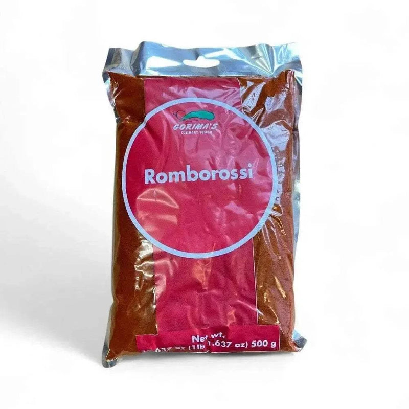 Gorima's Spice Romborossi 500g authentic South African-Indian curry spice blend in sealed packaging