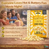 Jumpin Jack Gourmet Popcorn Butter Seeds pack of 3 microwave popcorn bags with buttery flavor for movie nights and quick snacks