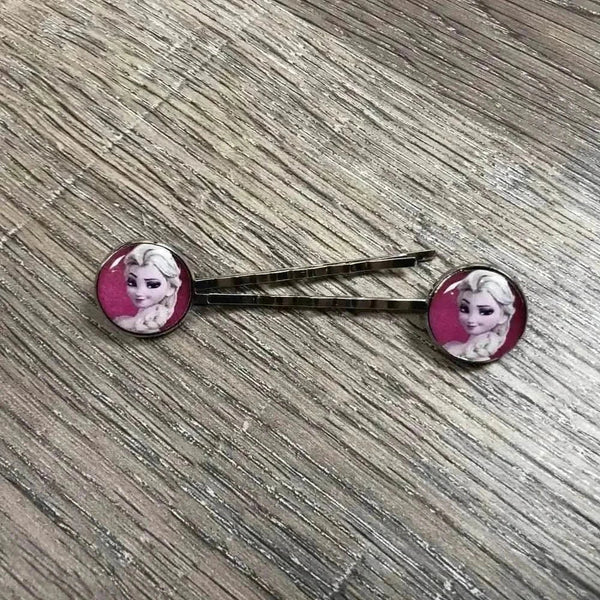 Two hair clips set, stylish hair slides accessory