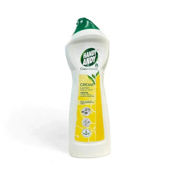 Handy Andy Cream Lemon 750ml bottle with fresh lemon scent and Cleanboost technology for tough dirt and grease removal