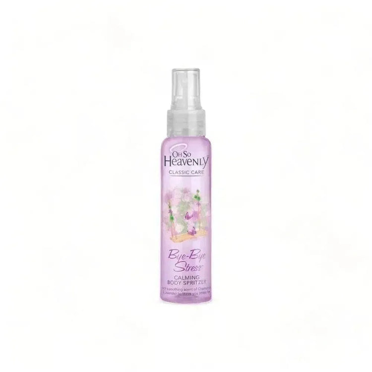 Oh So Heavenly Classic Care Body Spritzer - Bye Bye Stress 100ml with calming chamomile, geranium, and lavender fragrance blend